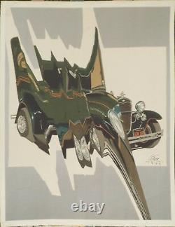 César Compressed Car Lithograph Signed And Dated 1973