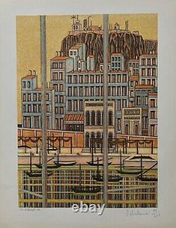 Charbonnier Pierre Original Lithography Signed Architecture Cinema Costumes