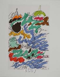 Charles LAPICQUE View of Marseille, Original signed lithograph