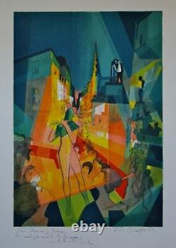 Chimkevitch Sacha Lithography Signed Music Leads