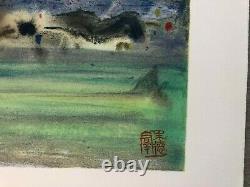 Chu Teh-chun China Lithography Rives Paper Signed Limited Edition