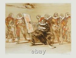 Claude Weisbuch Le Peintre And His Model 1985 Lithograph Signed
