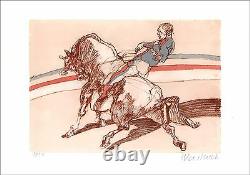 Claude Weisbuch Original Lithography Signed In Pencil, Numbered, L'ecuyer