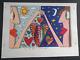 Color Lithograph On Velin Paper, Hand Signed By Rizzi, 47x34 Cm, Love Is In The Air