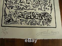 Combas Robert Contemporary Drawing Lithograph Signed