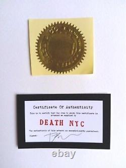 Death Nyc Original Lithography Signed Artist N/100 No Banksy Shepard Obey