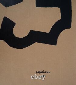 Eduardo Chillida Abstraction In Black, Lithography Signed #abstraction