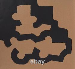 Eduardo Chillida Abstraction In Black, Lithography Signed #abstraction