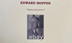 Edward Hopper Lithograph COA Original Signed Certificate (Wayne Thiebaud)