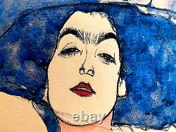 Egon Schiele Eva Original Signed Numbered Lithograph Edvard Munch