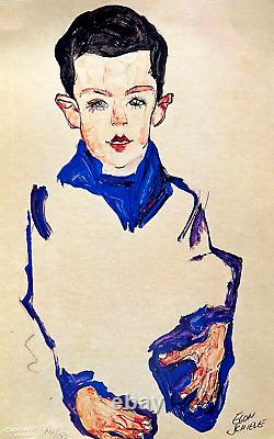 Egon Schiele Lithograph COA Original Signed Numbered - Lucian Freud