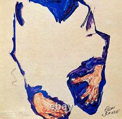 Egon Schiele Lithograph COA Original Signed Numbered - Lucian Freud