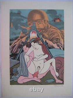Erro Lithography 1972 Signed At Crayon Num/100 Handsigned Numb/100 Lithograph