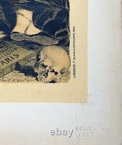 Eugène Grasset The Age Of Romanticism Original Lithography, Signed, 1897