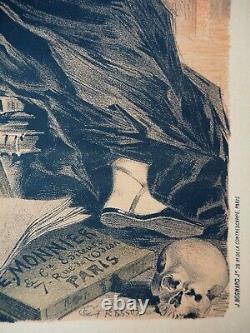 Eugène Grasset The Age of Romanticism, Original Signed Lithograph, 1897