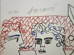 'Fassianos, Original colored lithograph signed in pencil'
