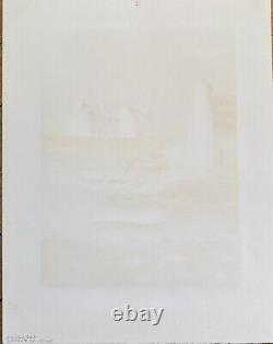 Fishing Trip Departure by Georges Laporte Signed and Numbered Lithograph