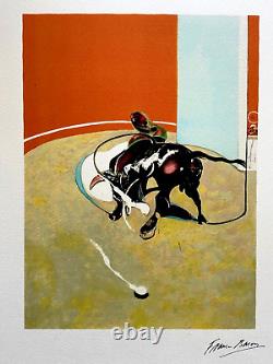 Francis Bacon Lithograph COA Original Signed Published by Lucian Freud