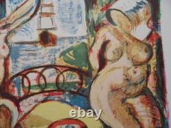 Francois Desnoyer Scene Of Naked Lithography Original Signed