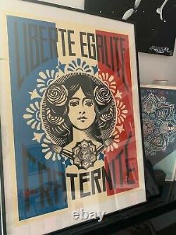 Freedom Equality Fraternity Shepard Fairey Obey 2016 Signed / Numbered