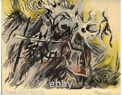 Gable Edouard Lithography 1962 Signed Crayon Num150 Handsigned Numb Lithograph