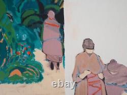 Gabriel GODARD Return from the Market Original Signed, Numbered Lithograph