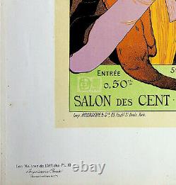 Georges DE FEURE Salon of the Hundred, Original Signed Lithograph, 1895