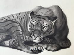 Georges Lucien Guyot Lithography Tiger Panther Tiger Lion Spirit Paul Jouve