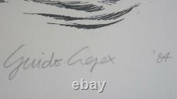 Guido Crepax Valentina Great Color Lithograph, Signed And Numbered