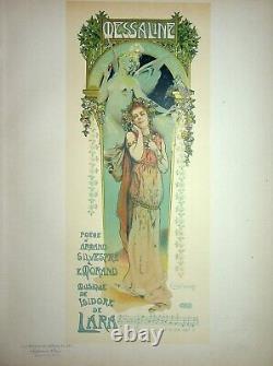 Guillet Casino De Monte-carlo Messaline Original Lithograph Signed, 1899