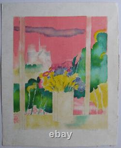 Guiramand Paul Lithograph Signed Pencil Num100 Handsigned Lithograph Notre Dame