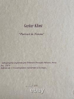 Gustav Klimt Lithograph COA Original Hand-Numbered Signature - Edvard Munch