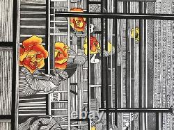 Henri CUECO, The Machining of Roses, 1968-1970. Original Signed Lithograph.