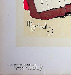 Henri Gerbault Chocolat Carpentier Original Lithograph, Signed 1897