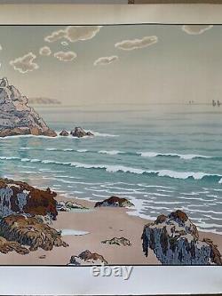 Henri Riviere Breton Lithography Etching Kingdom Marine 1900 Beach