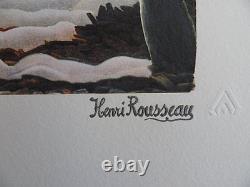 Henri Rousseau La Guerre, Lithographia Original Signed, 1976, 300ex