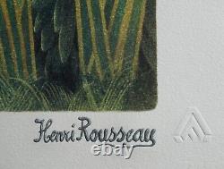 Henri Rousseau, The Snake Charmer, Original Signed Lithograph, 1976