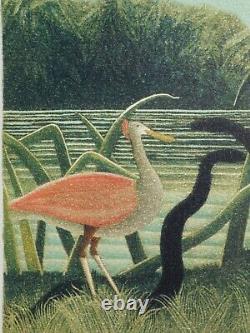 Henri Rousseau The Snake Charmer, Original Signed Lithograph, 1976