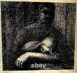 Henry Moore original hand-signed lithograph