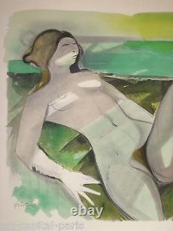 Hilaire Camille Signed Lithograph Numbered 75 Handsigned Numb Lithograph