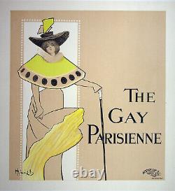 Hyland Ellis The Gay Parisienne, Original Signed Lithograph, 1897.