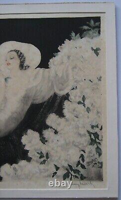 Icart Louis Lithography Signed Au Crayon N°228 Handsigned Lithograph Art Deco