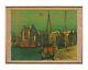 Jean Carzou Boats In Croisic Original Signed Lithograph N° 187/229 From 1973