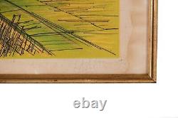 JEAN CARZOU Boats in Croisic Original Signed Lithograph n° 187/229 from 1973