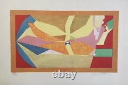 Jacques Villon Bird In Flight 1957 Original Lithography Signed