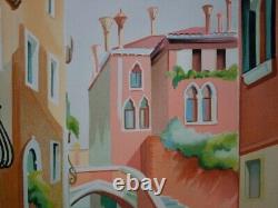 Janick LEDERLE Venice Canal ORIGINAL SIGNED LITHOGRAPH No.