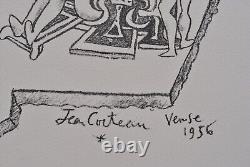 Jean COCTEAU Memories of Venice, Original Signed Lithograph, 1956