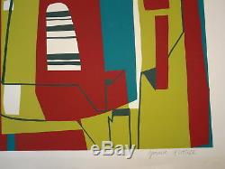 Jean Cavallaro (1930-2000) Litho Artist Signed Original Abstract Art Event