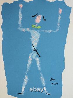 Jean Cocteau Arlequin Acclaimed Lithography Original Signed