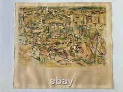 Jean Dubreuil The Original Port Original Lithograph Signed And Numbered 1966